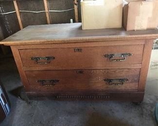 Oak 2 drawer chest- would make a great TV stand
