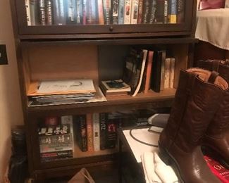 Barrister bookcase and books