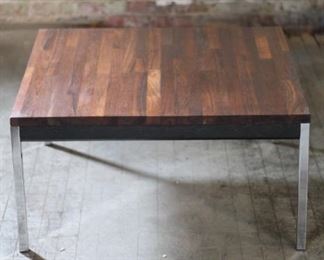 Coffee table with chrome legs