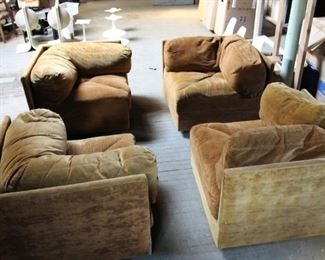 Midcentury, Braughman-era 4-piece sectional made by Selig.  