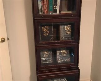 One of 4 Globe-Wernicke Stackable Barrister/Lawyer’s Bookcases. Each in excellent condition.