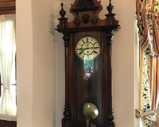 This Magnificent Clock was in running order at the time the owners added it to their collection, but hasn’t been wound and running in their home for years.  