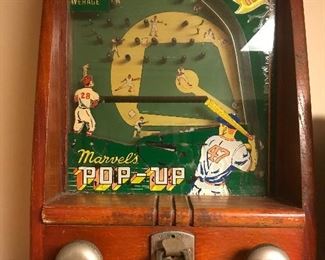 AVAILABLE at the AUGUST 22/23 Sale!  Baseball, America’s favorite pass time, was just as popular on the tabletop world with Marvel’s “Pop Up!”  
