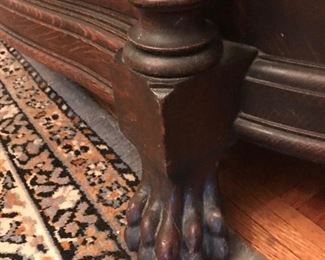 Showing the detail in the feet on this beautiful China Cabinet.