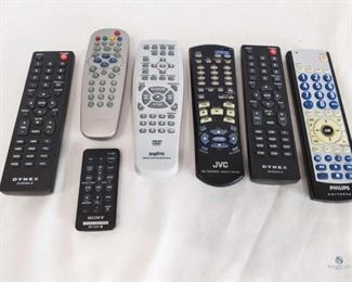 Seven Misc Remotes	
Lot includes seven misc remotes from various brands and devices