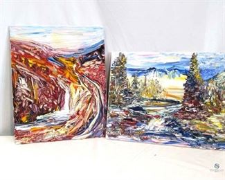 Eddie Mormon Paintings	
"Colorado the Beautiful" and "Ute Pass"