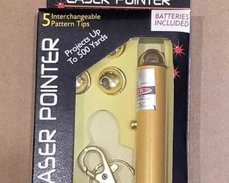 Laser Pointers	
24-New in Boxes Laser Pointers with Key Chain and multi Patterned Tips