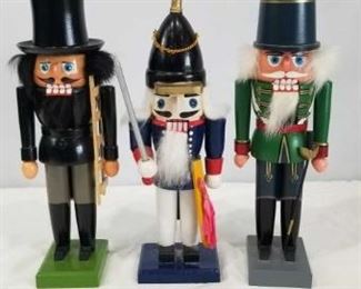 Wooden Nutcrackers	
2 German Nutcrackers West Germany and German Democratic Republic one Made in China needs re-gluing Hat