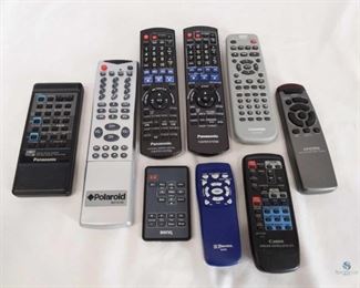 Nine Misc Remotes	
Lot includes nine misc remotes from various brands and devices