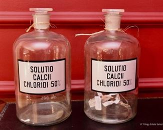 Large, 12" tall apothecary jars, $24 each