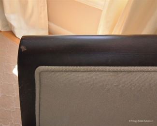 Ivory Arm Chair $65   Has casters on front legs only. 