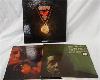 1004 LOT OF THREE JOHN COLTRANE IMPLUSE ALBUMS; LIVE AT THE VILLAGE VANGUARD, BALLADS & OM
