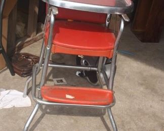 VINTAGE COSCO RED HIGH CHAIR