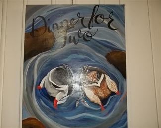 Dinner for two painting