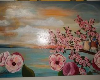 beautiful wall painting on canvas