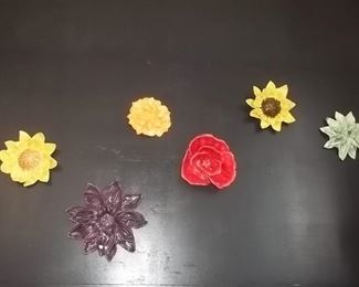 clay wall flowers