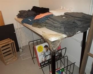 tshirts and miscellaneous staging items