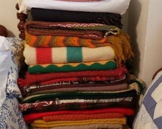Vintage Linens, Wool Blankets