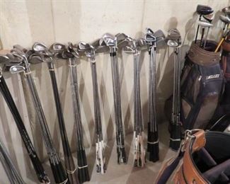 Lots of Golf items and golf clubs