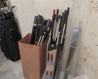 Lots of Golf items and golf clubs