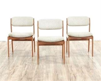 Set 3 Benny Linden Danish Modern Style Dining Chairs