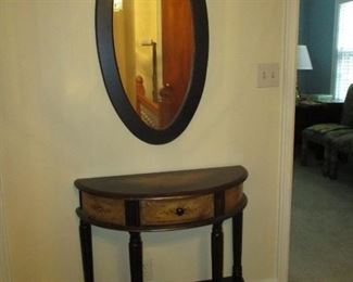 Hall table and mirror
