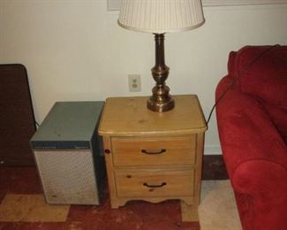 End table and dehumidifier