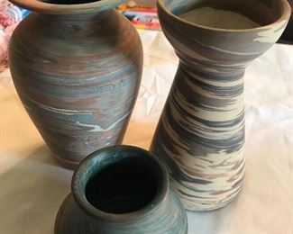 3 pieces of Niloak Swirl