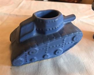 Niloak Blue planter -  tank 2 1/4” Joe Alley Design