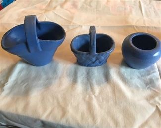 3 small pieces Niloak Blue 