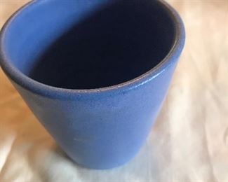 Top view of Niloak Blue small vase