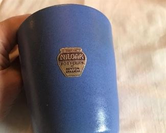 Niloak Blue vase with original sticker