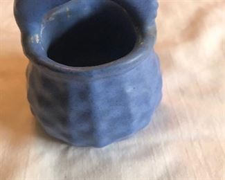 Niloak Blue planter/vase - basket weave look
