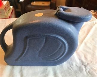Niloak Blue pitcher with attached lid