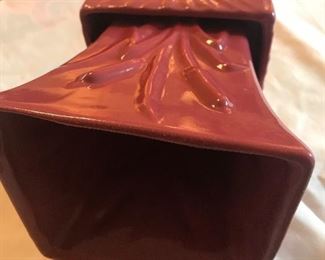 Side view of square planter