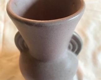 Niloak Vase with wagon wheels 