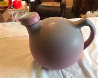 Niloak pitcher with covered cork stopper 