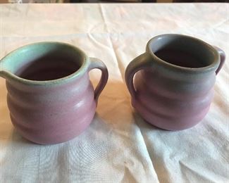 Niloak - sugar (no lid) & creamer 