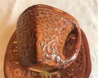 Niloak cup & saucer wall item