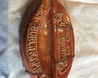 Niloak promotional ashtray - Crow-Burlingame- parts & equipment in “Fox Red” by Lewis