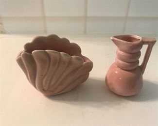 2 small pieces of Niloak - pink