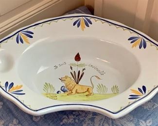 Item 3:  Henriot Quimper Faience - The series ("Je Suis Invincible") commemorated the bicentennial of the French Revolution. Limited edition: 535/1789: $75