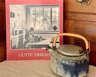 Item 2:  Gutte Eriksen Tea Pot: Danish ceramist whose works were influenced by the years she spent in Japan studying Asian techniques - 4": $295