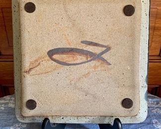 Back of pottery detail