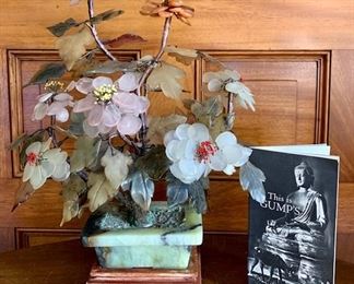 Item 24:  Gump's Jade tree - 14" with original brochure:  $185
