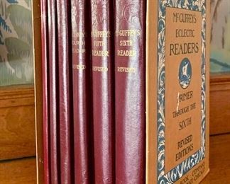 Item 26:  McGuffey's eclectic readers primer through the sixth boxed set - missing one:  $10