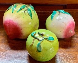 Item 41:  Oriental altar fruits - Set of 3:  $195