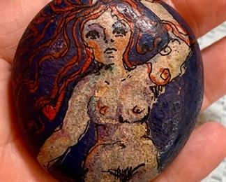 Item 52:  Handpainted rock: $14