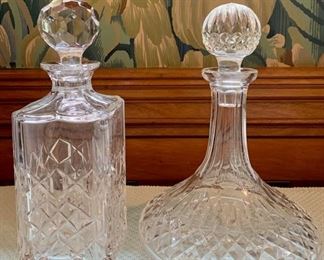 Item 401:  Two decanters:  $35.00