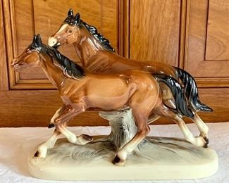 Item 69:  Birks porcelain horses - 7":  $38.00